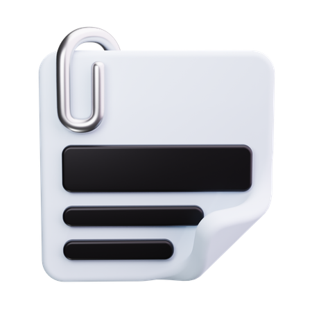 Büroklammer  3D Icon