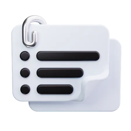 Büroklammer  3D Icon