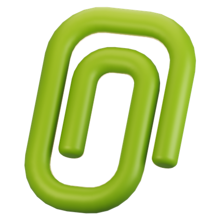Büroklammer  3D Icon