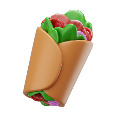 Burrito  3D Icon