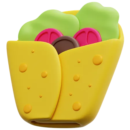 Burrito  3D Icon