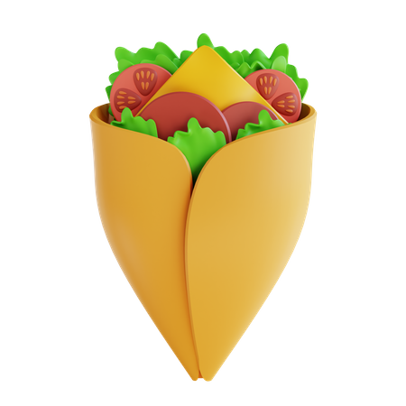 Burrito  3D Icon