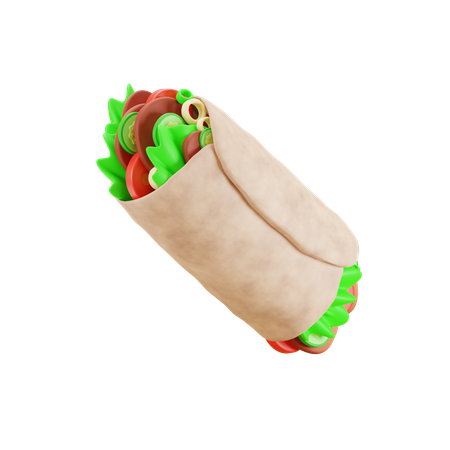 Burrito  3D Icon