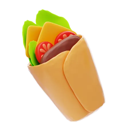 Burrito  3D Icon