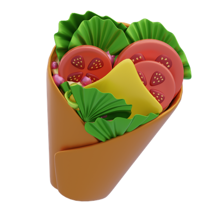 Burrito  3D Icon