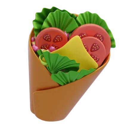 Burrito  3D Icon