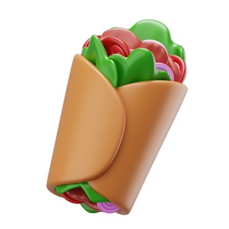 Burrito  3D Icon