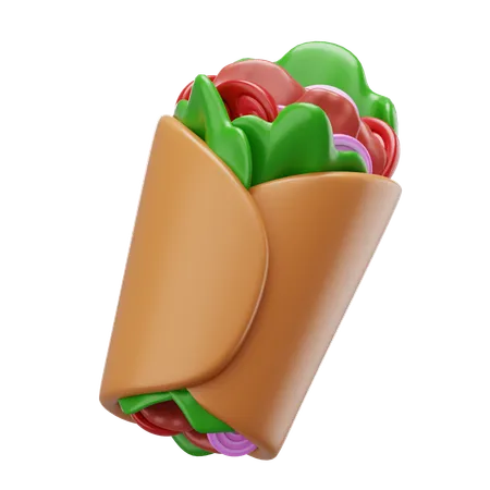 Burrito  3D Icon