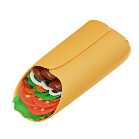 Burrito  3D Icon