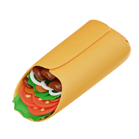 Burrito  3D Icon