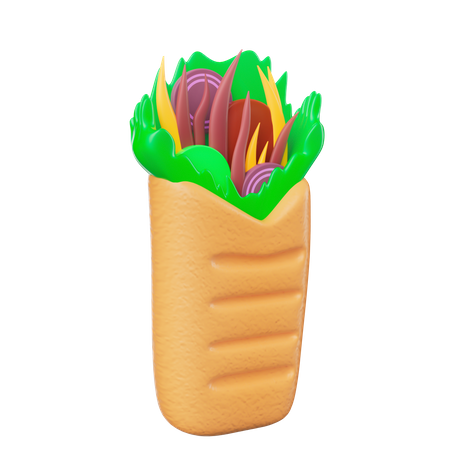 Burrito  3D Icon