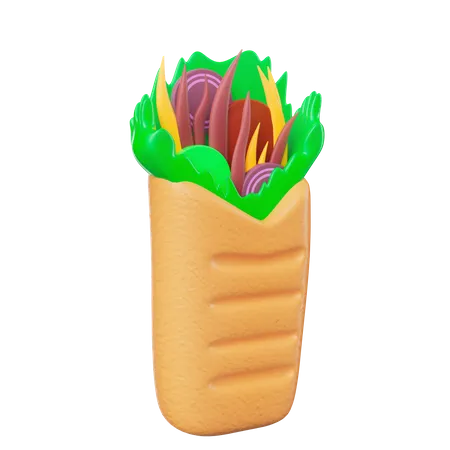 Burrito  3D Icon