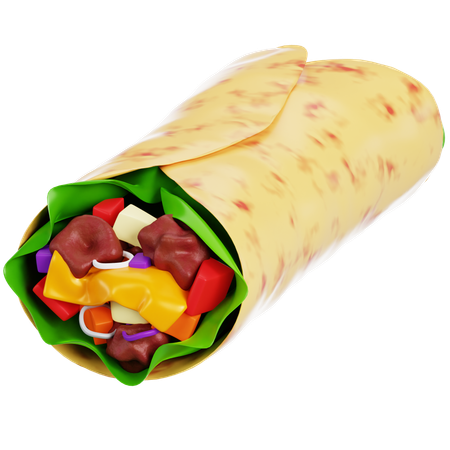 Burrito  3D Icon