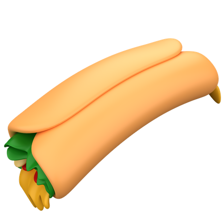 Burrito  3D Icon