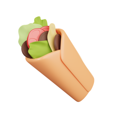 Burrito  3D Illustration