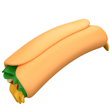 Burrito 3D Illustration