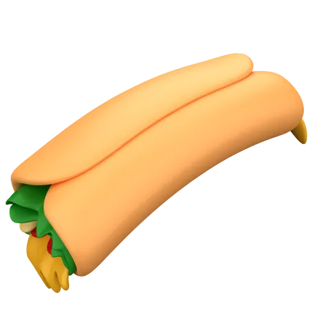 Burrito  3D Illustration
