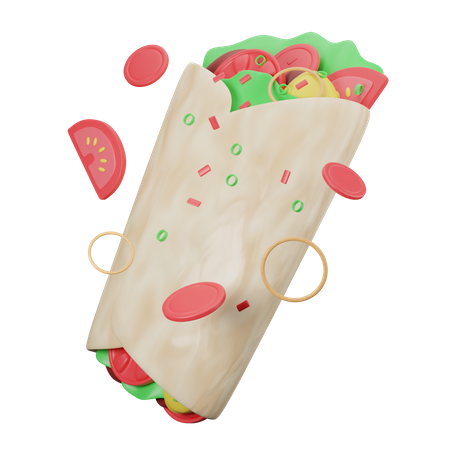 Burrito  3D Icon