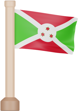 Burundi Flag  3D Icon