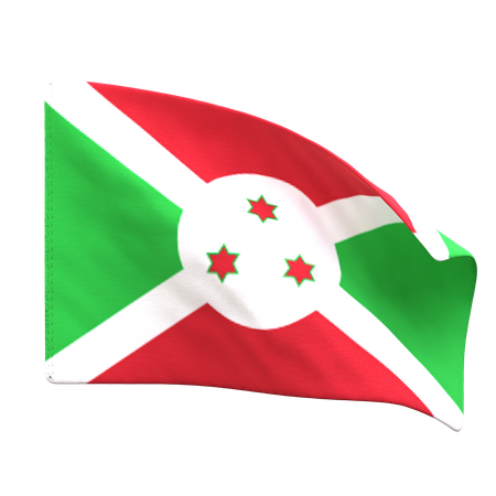 Burundi Flag  3D Icon