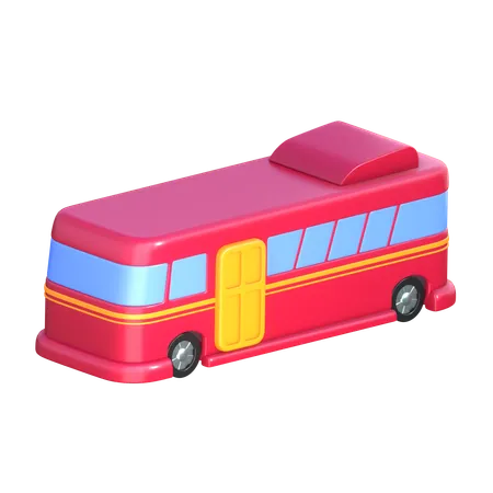Bus 3 D Transportation Icon 3D Icon