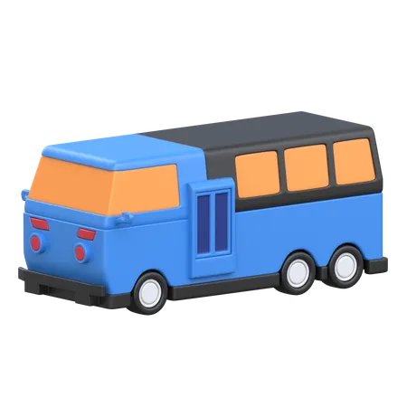 Bus 3 D Immigration Icon 3D Icon