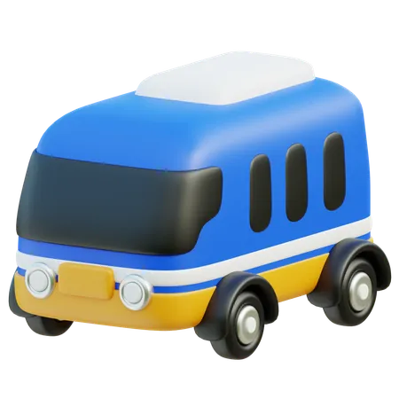 3 D Bus Vehicle Icon 3D Icon
