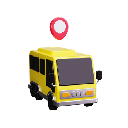 Bus  3D Icon