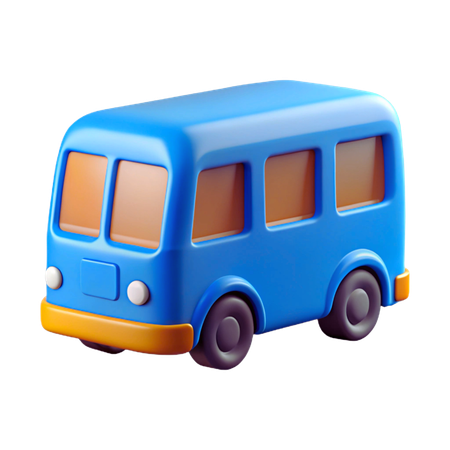 Bus  3D Icon