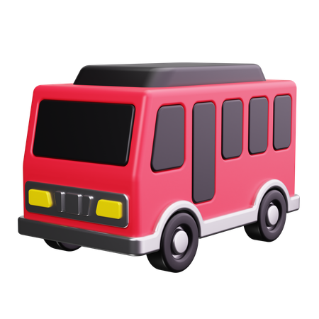 Bus  3D Icon