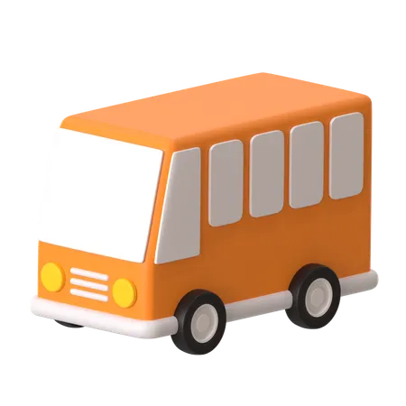 Bus  3D Icon