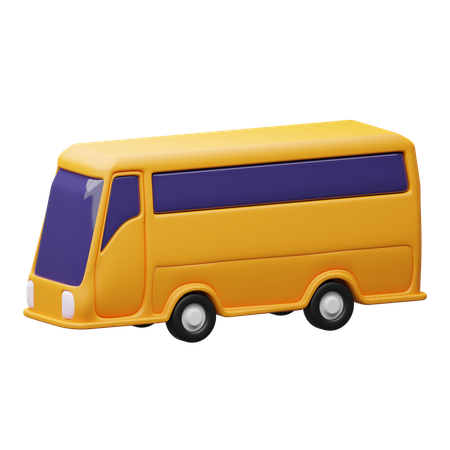 Bus  3D Icon