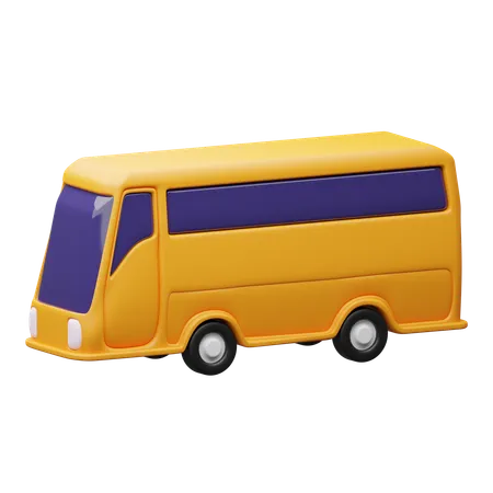 Bus  3D Icon