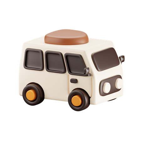 Bus  3D Icon