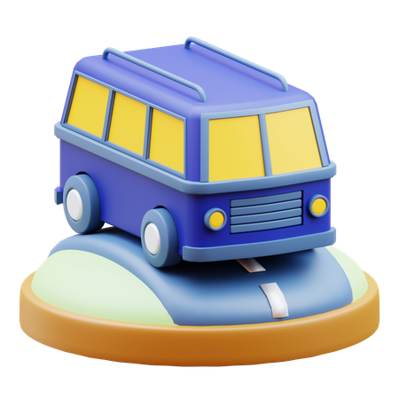 Bus  3D Icon