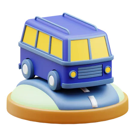 Bus  3D Icon