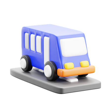 Bus  3D Icon