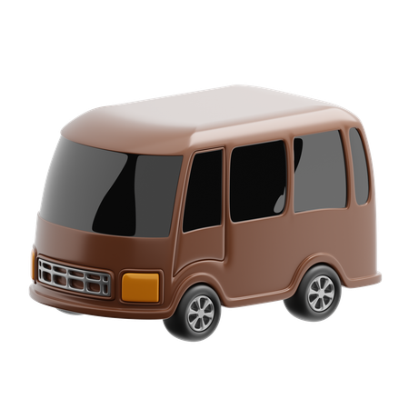 Bus  3D Icon