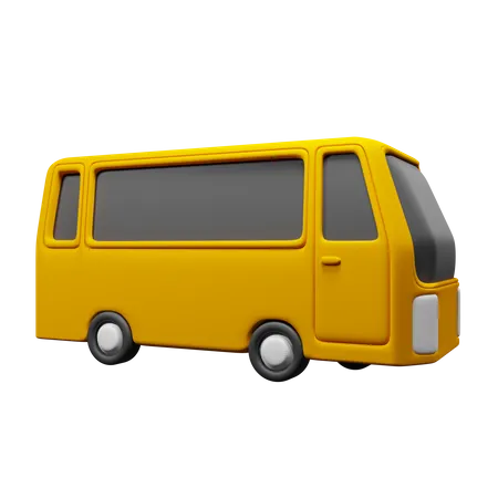 Bus  3D Icon