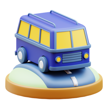 Bus  3D Icon
