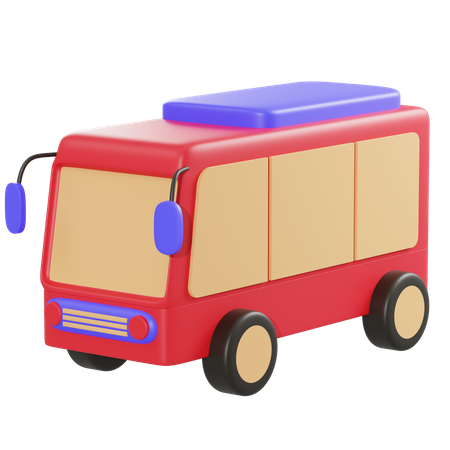 Bus 3D Illustration