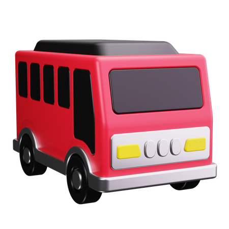 Bus public  3D Icon