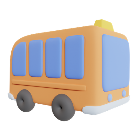 Bus public  3D Icon