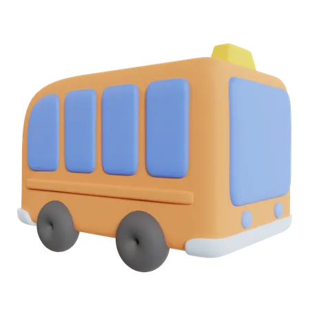 Bus public  3D Icon