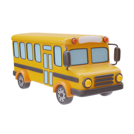 Autobus scolaire jaune  3D Icon