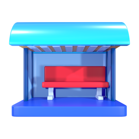 Bus Shelter  3D Icon