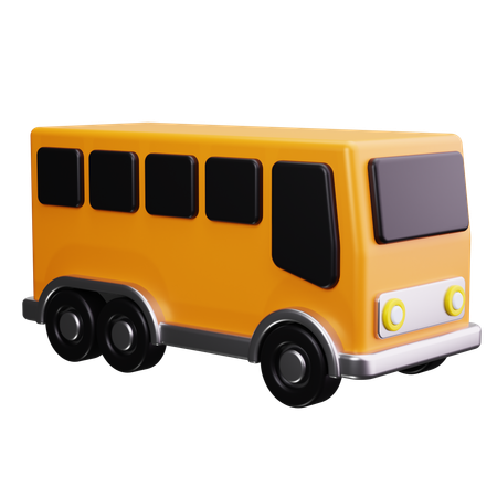 Bus Shuttle  3D Icon