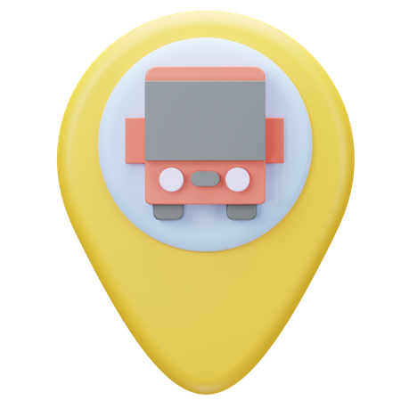 Busstandort  3D Icon