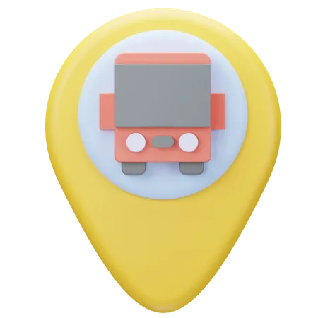 Busstandort  3D Icon