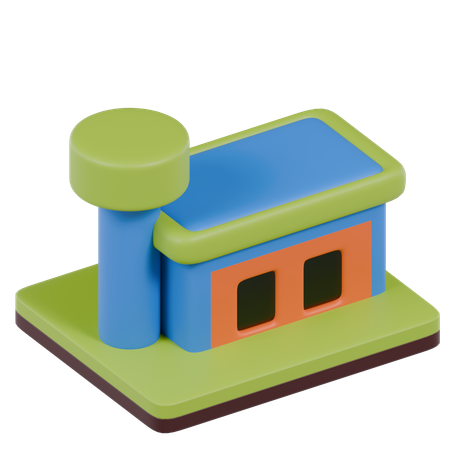 Bus Station  3D Icon